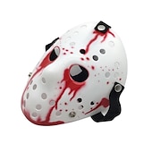 olcso Maszkok-Jason Vorhees Jason Voorhees Maszk Halloween-kellékek Felnőttek Férfi Női Vicces Ijesztő jelmez Mindszentek napja Farsang Könnyű farsangi jelmez