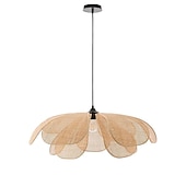 preiswerte Insellichter-Traditionelle Bambus-Pendelleuchte, kreative handgefertigte Pendelleuchte, 60 cm, Retro-Bambus-Pendelleuchte, gewebte Hängelampe, Korblampenschirm, Hängeleuchte für Esstisch, Restaurant, 110–240 V