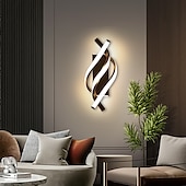 abordables Appliques murales LED-Lightinthebox Applique murale d&#039;intérieur à LED Desin 33 cm Courbe intérieure moderne simple Applique murale LED en silicone est applicable à la chambre à coucher, au salon, à la salle de bain, au