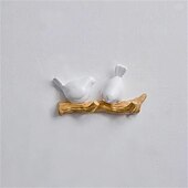 cheap Wall Accents-Doves Wall Hook Resin Bird Creative Door Key Wall Coat Hook Coat Rack Wall Decoration Hook Nordic Coat Hook Porch Hanger Decorative Hook