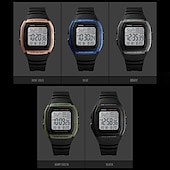 abordables Relojes digitales-Relojes Deportivos Digitales Impermeables para Hombre Reloj Militar de Cuarzo para Hombre Reloj de Pulsera Masculino