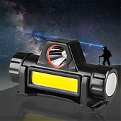 お買い得  ヘッドライト-ポータブルミニ強力な LED ヘッドランプ xpecob usb 充電式狩猟ヘッドライト防水ヘッドトーチテール