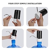economico Elettrodomestici da cucina-distributore elettrico di acqua potabile, distributore automatico di bottiglie d&#039;acqua portatile con pompa elettrica per acqua potabile con caricatore USB per 4,5-19 litri