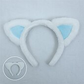 cheap Hair Styling Accessories-Handmade Cute Lolita Hair Ornaments Animal Ears Headdress Cosplay Props Lo Mother Cat&#039;S Ears (Steamed Cat-Ear Shaped Bread) Hair Hoop
