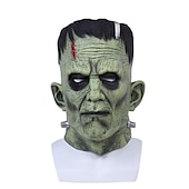 abordables Accesorios-frankenstein Científico Máscara Accesorios de Halloween Adulto Hombre Mujer Gracioso Disfraz de miedo Víspera de Todos los Santos Carnaval Disfraz de carnaval fácil