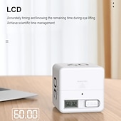 economico Elettrodomestici da cucina-cottura conto alla rovescia promemoria tempo autodisciplina timer cubo elettronico display digitale portatile multifunzionale per la vita quotidiana