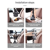 cheap Car Holder-Adjustable Cup Holder Phone Mount For Car No Shaking Car Cup Phone Holder Cell Phone Holder Mount For Car Truck SUV