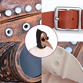 tanie Maska i rekwizyty na Halloween-Maska steampunk halloween z ptakiem w kształcie dzioba, maska z długim nosem i dziobem ptaka wrony, akcesoria do kostiumów cosplay steam