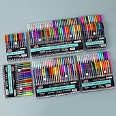 economico pittura, disegno e materiale artistico-penna gel glitter colore penna neutra penna a sfera penna conto mano stelle luminose lampeggianti per bambini colore speciale per prendere appunti