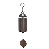 economico Hangings da parete all&#039;aperto-la campana della serenità della risonanza profonda, il campanello a vento eroico, la decorazione del giardino con campanelli a vento all&#039;aperto, campanelli a vento con foglie di metallo retrò