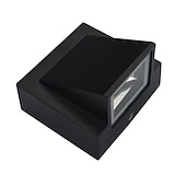 tanie Kinkiety zewnętrzne-Kinkiet zewnętrzny led 2w 4w oświetlenie góra/dół kryty 1/2-głowica zakrzywiona wodoodporna ip65 kinkiet nowoczesna lampa do sypialni ciepłe białe światło/biały ac90-264v