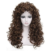 cheap Historical Wigs-Synthetic Heat Resistant Hair Long Curly Wigs Cosplay Women Wig Halloween Wigs