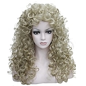 cheap Historical Wigs-Synthetic Heat Resistant Hair Long Curly Wigs Cosplay Women Wig Halloween Wigs