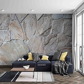 cheap Wallpaper-Cool Wallpapers 3D Stone Wallpaper Wall Mural Wall Covering Sticker Peel and Stick Removable PVC/Vinyl Material Self Adhesive/Adhesive Required Wall Decor for Living Room Kitchen Bathroom