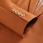 abordables Blazers et vestes-Veste de blazer pour hommes veste de sport décontractée colorée noire blanche jaune coupe standard simple boutonnage un bouton