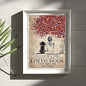 levne Grafiky se slovy a citáty-nástěnné umělecké plátno kdysi dávno byla dívka, která opravdu milovala psy, to jsem byl já otisky a plakáty obrazy dekorační látka malba do obývacího pokoje obrazy bez rámu