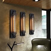 cheap Wall Sconces-Industrial Wall Lights Metal Pipe Wall Light Retro Water Pipes Steampunk Design Flute Art for Living Room Bedroom Restaurant Attic Bar Cafe 110-240V