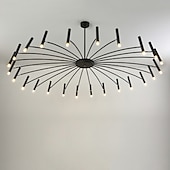 Недорогие Люстры-спутники-sputnik люстра металлическая люстра 3 цвета свет 12/15/18/24 голова люстра черного цвета для спальни,гостиной,столовой 85-265v