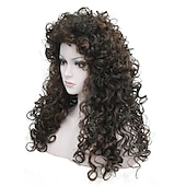 cheap Historical Wigs-Synthetic Heat Resistant Hair Long Curly Wigs Cosplay Women Wig Halloween Wigs