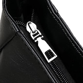 お買い得  ハンドバッグ＆トートバッグ-女性用大型ブラックフェイクレザートートバッグ - 仕事、旅行、日常使いに最適なスタイリッシュなショルダーハンドバッグ