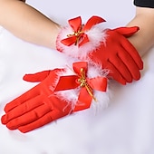 abordables bonnet de noel et accessoires-Gants Femme Noël Gants Gants