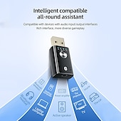 cheap USB Hubs-USB Bluetooth 5.1 Adapter for PC Speaker TV 4 In 1 Wireless Music Audio Receiver 3.5mm Jack AUX Transmitter