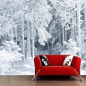 זול טפט-טפטים מגניבים טבע טפט קיר ציור קיר שחור ולבן קילוף ודבק נשלף pvc/ויניל חומר הדבקה עצמית/דבק חובה ציור קיר עיצוב קיר לחדר שינה בסלון