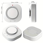 cheap Smart Appliances-Tuya Smart Life WiFi Function Family Parlor Child Room Home Kitchen Smoke Detector PIR Sound Alarm Sensor Shop Fire Inspection
