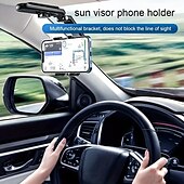 cheap Car Holder-Car Sun visor mobile phone bracket Rotatable Adjustable Multifunction Phone Holder for Car Compatible with All Mobile Phone Phone Accessory