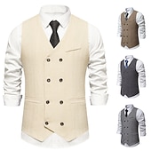 economico Costumi maschili degli anni '20-Vintage Anni 1920 Gilet Il grande Gatsby Gentiluomo Testimoni dello Sposo Slim Fit Costume Per uomo Mascherata Matrimonio Ospite di nozze Evento / Festa Adulti Gilet