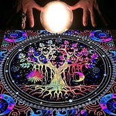 Недорогие Скатерти-Скатерть Таро для игры, алтарная ткань, колдовство, астрологический декор, блокнот для карт оракула, коврик для таро, декор ведьмака, сувениры для вечеринок, декор для подарков на вечеринку,