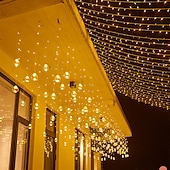 economico Striscie luci ad energia solare-energia solare led sfera dei desideri stringa di luce fata flessibile filo di rame stringa di luce per tenda per giardino cortile vacanza festa di natale illuminazione decorativa colorata