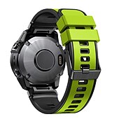 Недорогие Ремешки для часов Garmin-Ремешок для часов для Garmin Fenix 7 7X 6 6X Pro Epix Pro 47mm 51mm Instinct 2X Approach S70 47mm S62 S60 Forerunner 955 945 Epix Marq Descent Quatix 22mm 26mm силиконовый Замена Ремень 22mm 26mm