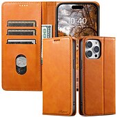 お買い得  iPhone用ケース-iPhone 16、iPhone 15 Pro Max Plus、iPhone 15 Pro Max、14 Plus、13、12、11 Pro Max用の電話ケース、フリップカバー、マグネティックジッパーフルボディ保護TPU PUレザー