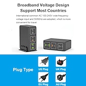 abordables Periféricos de ordenador-Cargador multiusb de 300w, estación de carga rápida USB de 60 puertos, cargador portátil universal para iphone 15, samsung, xiaomi, ipad, tablet
