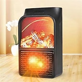 cheap Heating Equipment-Mini Electric Fan Heater Portable Plug-in Wall Ceramic Heater Air Heating Winter Room Warmer Thermostat Remote Control 400W PTC