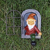 cheap Garden Sculptures&amp;Statues-Fairy Tale Playful Goblin Garden Resin Decoration Statue Decoration, Garden Weatherproof Garden Statue, Tree Window Resin Garden Statuette Garden Decoration