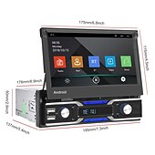 Χαμηλού Κόστους Σετ Bluetooth Αυτοκινήτου/Hands-free-7 ιντσών 1din android 10.1 ραδιόφωνο αυτοκινήτου autoradio οθόνη αφής συσκευή αναπαραγωγής πολυμέσων αυτοκινήτου υποστηρίζει ασύρματη αναπαραγωγή αυτοκινήτου και αυτόματες λειτουργίες android κάμερα