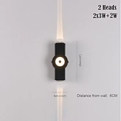 economico applique da esterno-Lampada da parete per esterni impermeabile IP65 a 2/3/4 teste, luce bianca calda 3000K, lampada da parete a croce nera moderna in alluminio ispessito, adatta per pareti esterne, corridoi, balconi, cancelli, esterni, AC85-265V