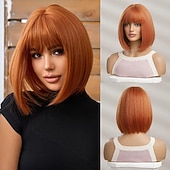 economico Parrucche trendy sintetiche-parrucche castane a onde lunghe parrucca per le donne parrucca di capelli dell&#039;onda del corpo con parrucca bionda evidenziata per le donne uso quotidiano del partito parrucche del partito di cosplay