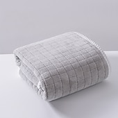 abordables Les serviettes-serviettes 1 paquet de serviettes de bain moyennes, serviettes en coton filé à anneaux légères et très absorbantes à séchage rapide, serviettes haut de gamme pour hôtel, spa et salle de bain