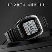 abordables Relojes digitales-Relojes Deportivos Digitales Impermeables para Hombre Reloj Militar de Cuarzo para Hombre Reloj de Pulsera Masculino