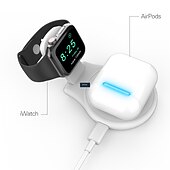 economico elettrodomestici-Stazione di ricarica 3 in 1 per caricabatterie wireless da viaggio Apple per caricabatterie MagSafe compatibile con un&#039;ampia gamma di dispositivi per Apple Watch/iWatch/Airpods/per iPhone 14 13 12