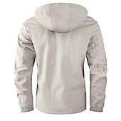 abordables chaqueta deportiva-Hombre Abrigo de invierno Chaqueta de Invierno Chaqueta deportiva Impermeable Exterior Acampada y Senderismo Impermeable Cortavientos Cremallera Bolsillo Otoño Invierno Color sólido Moda Ropa de calle