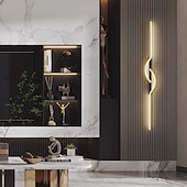 baratos Iluminação de Parede LED-lightinthebox led interior luz de parede forro desin 60cm curva interior moderno simples lâmpada de parede led acrílico lâmpada de parede é aplicável ao quarto sala de estar banheiro corredor branco