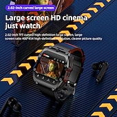 Χαμηλού Κόστους Smartwatch-lokmat appllp 3 max έξυπνο ρολόι 2,02 ιντσών 4g lte κινητό έξυπνο ρολόι τηλέφωνο 3g 4g bluetooth υπενθύμιση κλήσεων παρακολούθησης δραστηριότητας συμβατό με android ios γυναίκες άνδρες κλήσεις gps