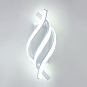 abordables Appliques murales LED-Lightinthebox Applique murale d&#039;intérieur à LED Desin 33 cm Courbe intérieure moderne simple Applique murale LED en silicone est applicable à la chambre à coucher, au salon, à la salle de bain, au
