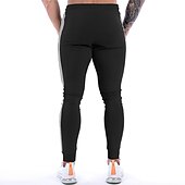 cheap Sweatpants-Men&#039;s Athletic Pants Sweatpants Joggers Trousers Pocket Drawstring Elastic Waist Stripe Comfort Breathable Outdoor Daily Going out Fashion Casual Black Dark Blue