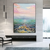 Oil Painting Handmade Hand Painted Wall Art Abstract Knife PaintingLandscape BeachHome Decoration Decor Rolled Canvas No Frame Unstretched 19