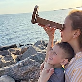 economico I regali-kit caleidoscopio fai da te in legno per bambini, caleidoscopi fatti a mano, occhiali magici rotanti per caleidoscopio in latta, giocattoli educativi per esterni ecologici, per gli amanti della natura